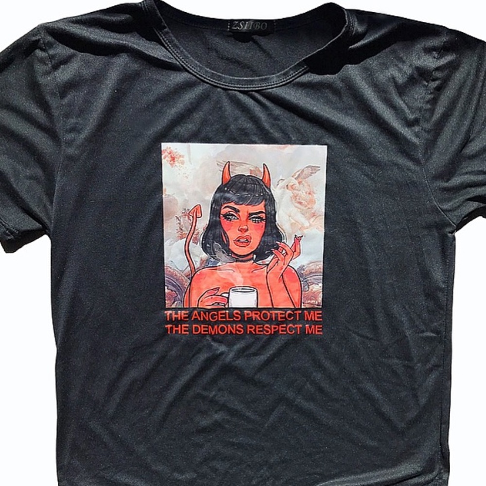 WOMENS DEVIL SILK T SHIRT 👹